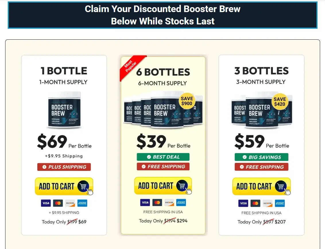 Booster Brew Discounts and pricing